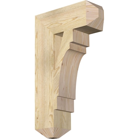 Merced Craftsman Rough Sawn Bracket, Douglas Fir, 6W X 18D X 30H